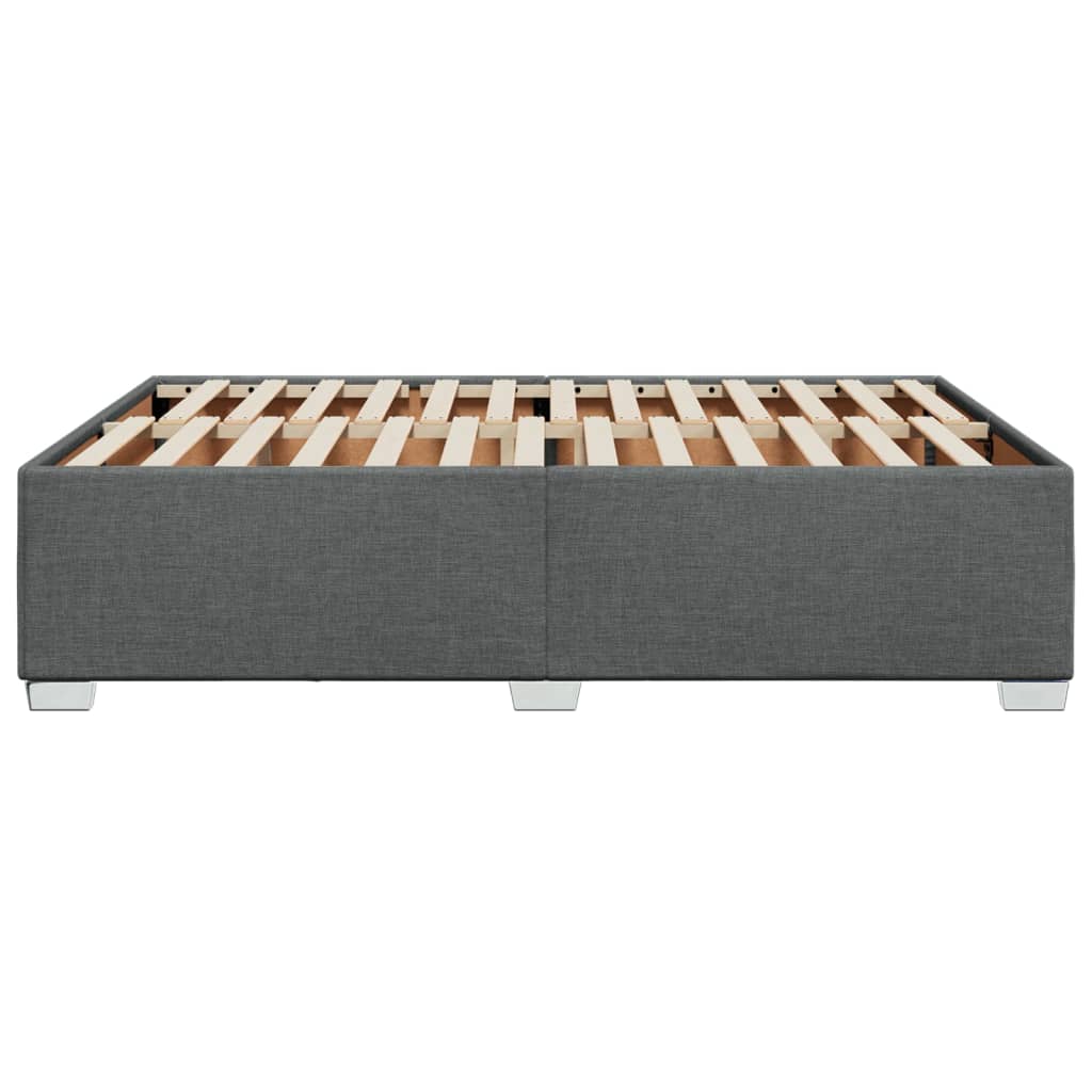 Okvir za krevet bez madraca tamnosivi 160x200 cm od tkanine
