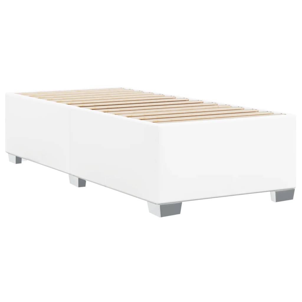 Okvir za krevet bijeli 80 x 200 cm od umjetne kože