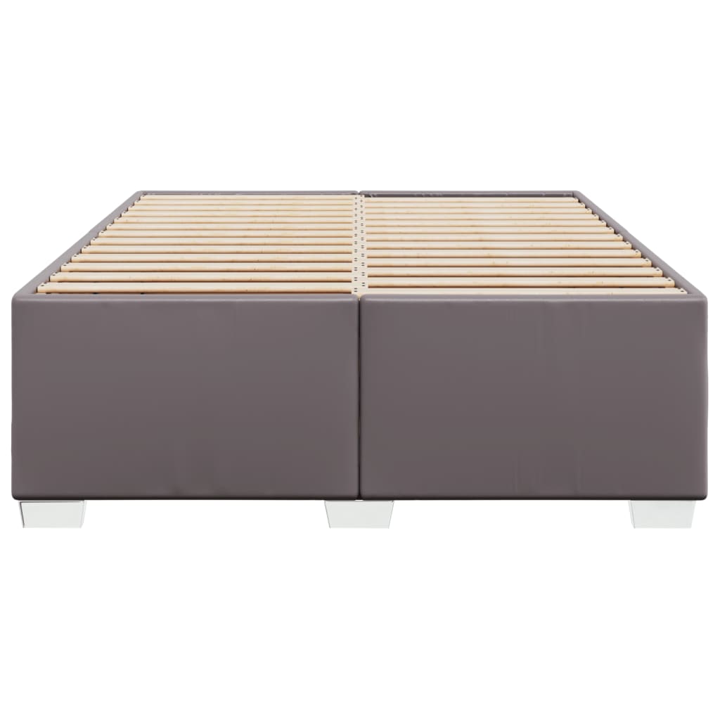 Okvir za krevet sivi 140x190 cm od umjetne kože