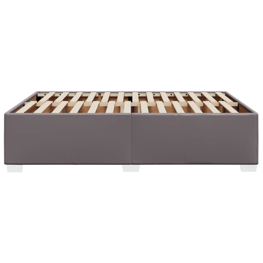 Okvir za krevet sivi 140x190 cm od umjetne kože
