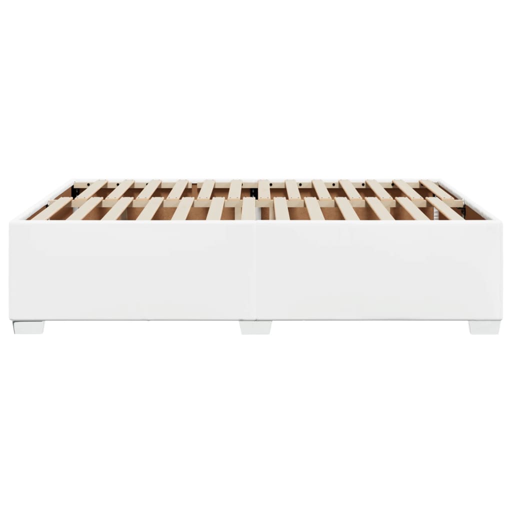 Okvir za krevet bijela 140x200 cm od umjetne kože