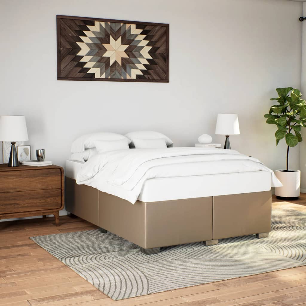 Okvir za krevet boja cappuccina 140x200 cm od umjetne kože