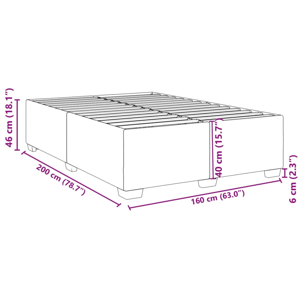 Okvir za krevet crni 160x200 cm od umjetne kože