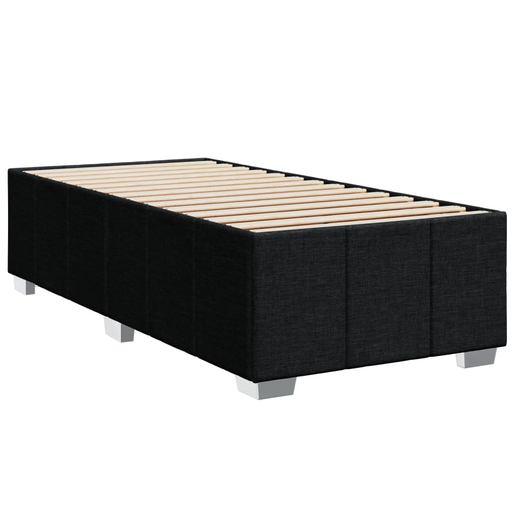 Okvir za krevet bez madraca crni 90x200cm od tkanine