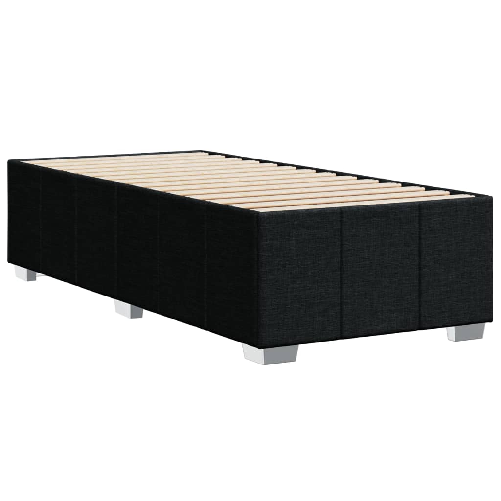 Okvir za krevet bez madraca crni 90x200cm od tkanine