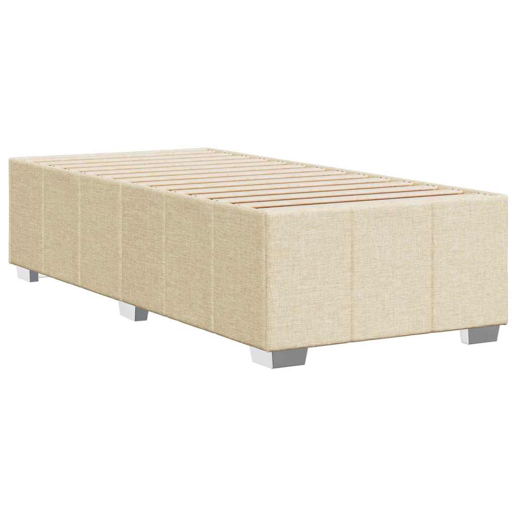 Okvir za krevet bez madraca krem 100 x 200 cm od tkanine