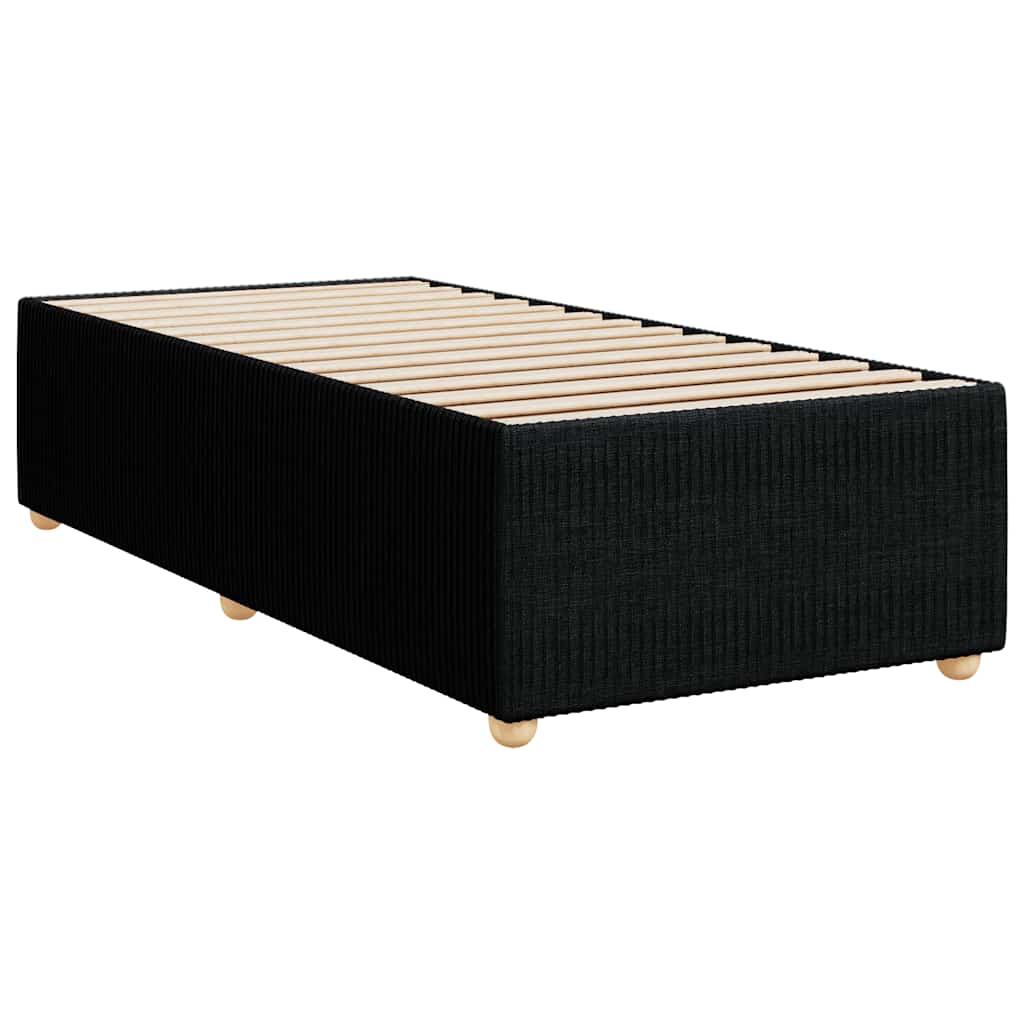 Okvir za krevet bez madraca crni 100x200 cm od tkanine