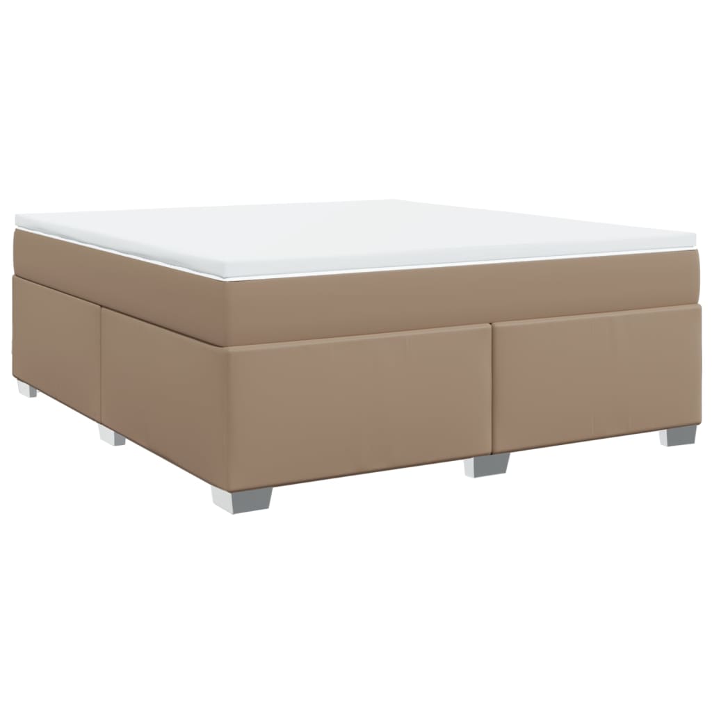 Krevet box spring s madracem cappuccino 180x200 cm umjetna koža