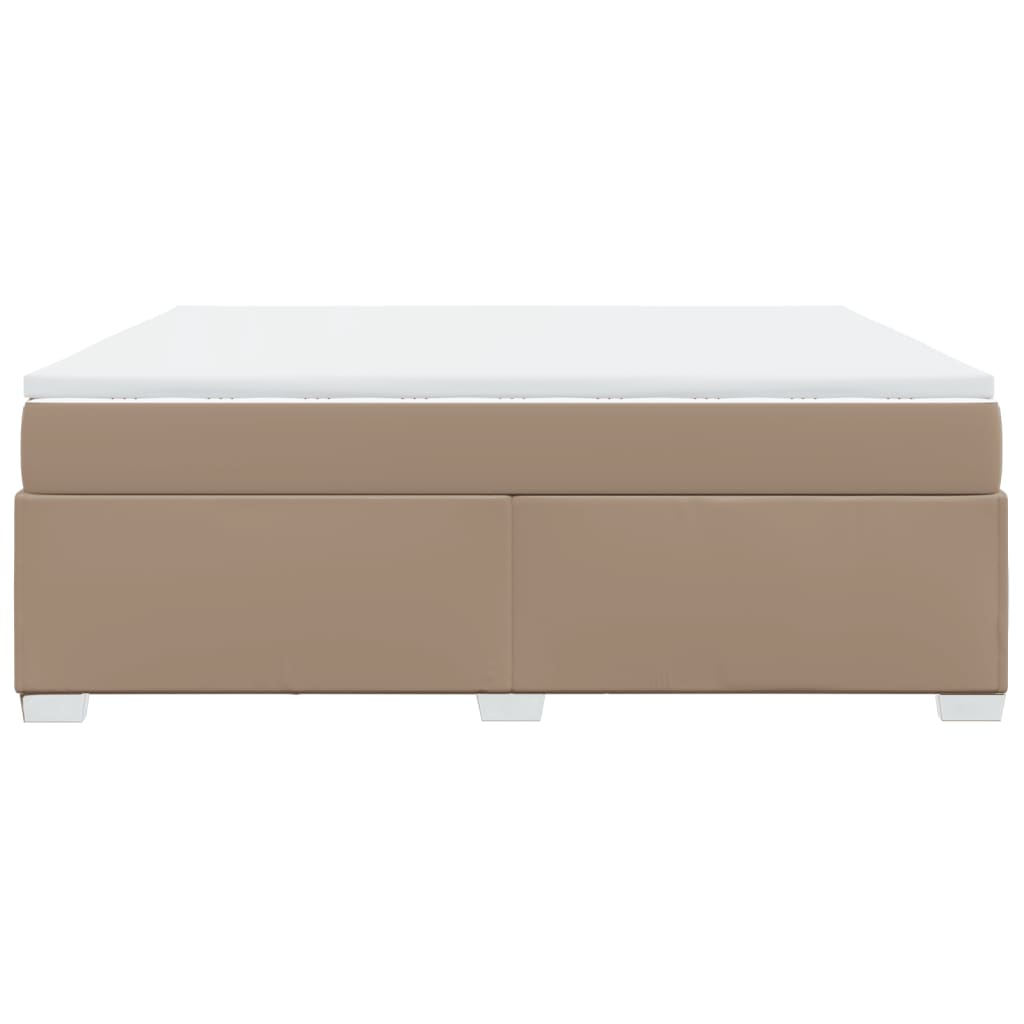 Krevet box spring s madracem cappuccino 180x200 cm umjetna koža