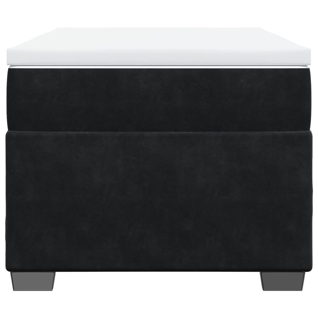Box spring krevet s madracem crni 90x190 cm baršunasti