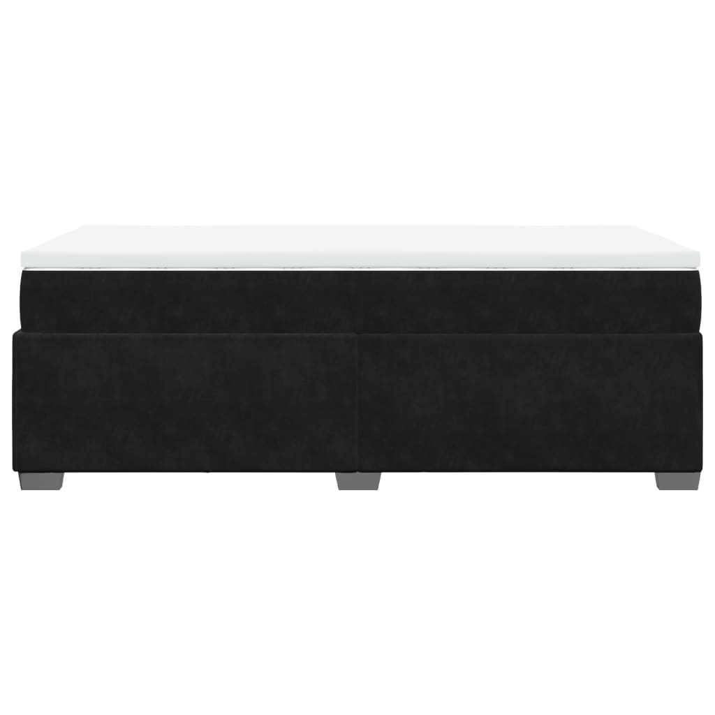 Box spring krevet s madracem crni 90x190 cm baršunasti