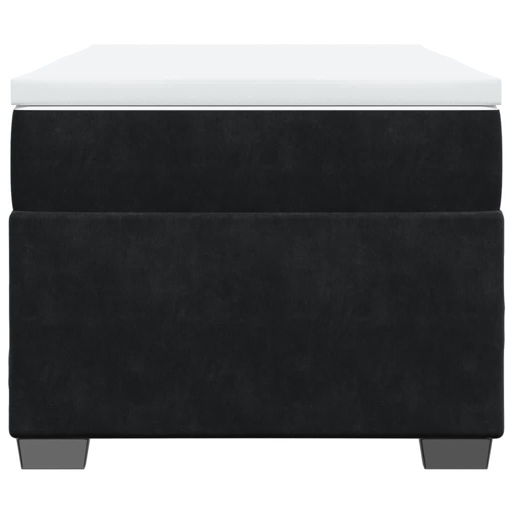Box spring krevet s madracem crni 100x200 cm baršunasti