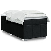 Box spring krevet s madracem crni 90x190 cm od tkanine