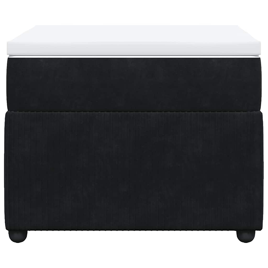 Box spring krevet s madracem crni 90x200 cm baršunasti