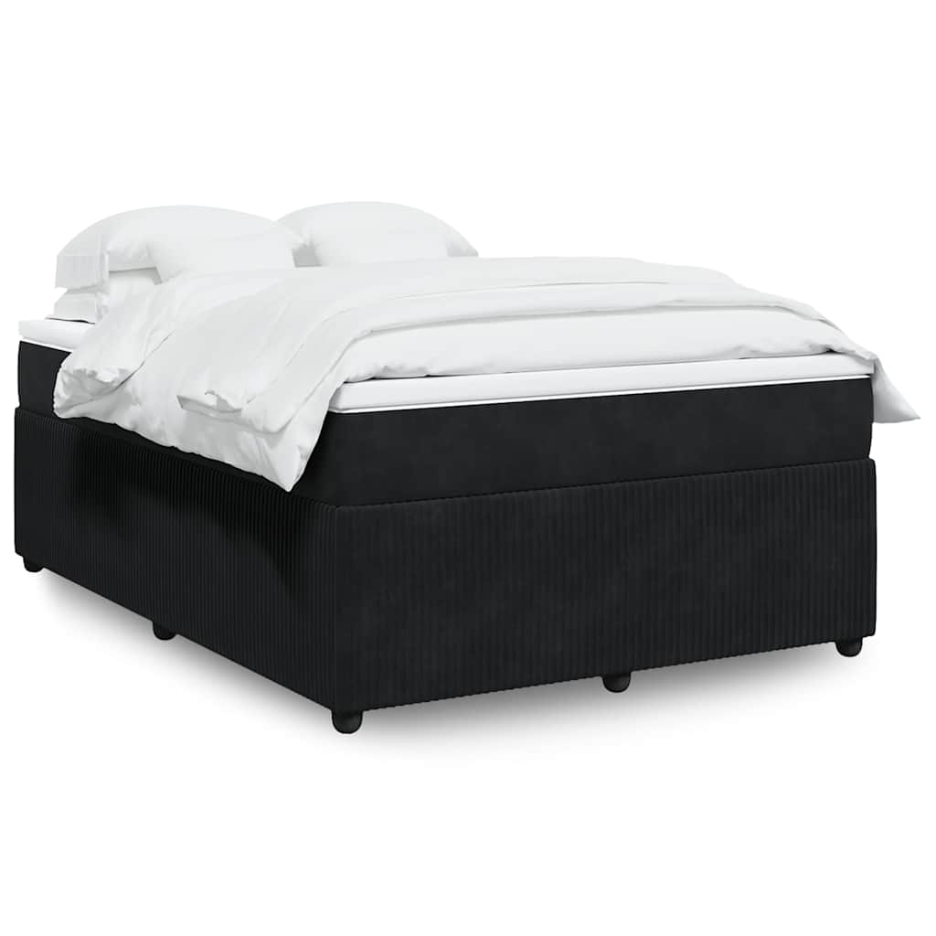 Box spring krevet s madracem baršunasti