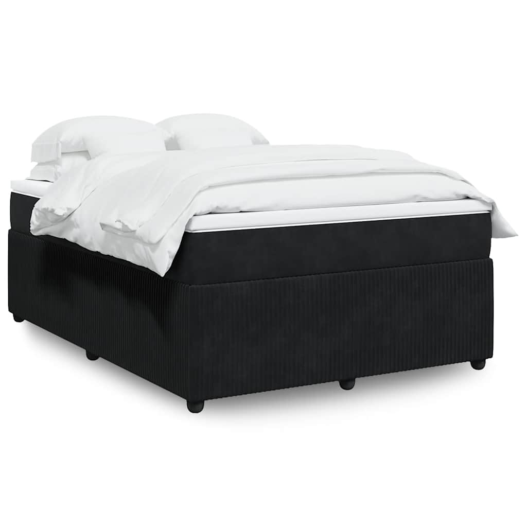Box spring krevet s madracem baršunasti