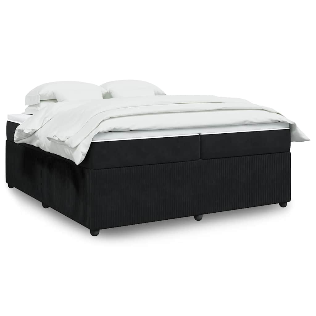Box spring krevet s madracem baršunasti