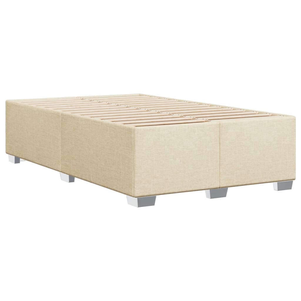 Krevet box spring s madracem krem 120 x 190 cm od tkanine
