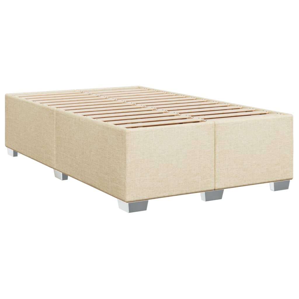 Krevet box spring s madracem krem 120 x 190 cm od tkanine