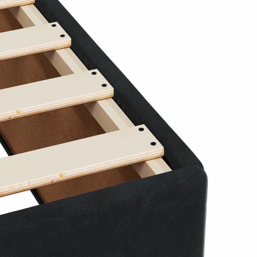 Box spring krevet s madracem crni 80 x 200 cm baršunasti