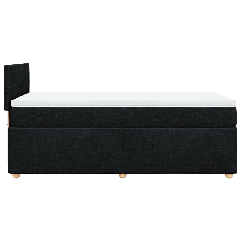Box spring krevet s madracem crni 80 x 200 cm od tkanine
