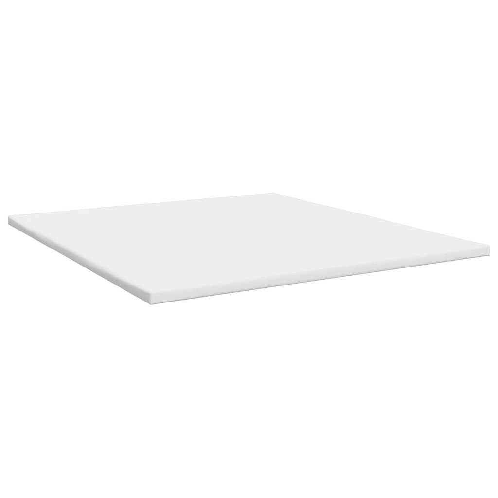 Krevet s oprugama i madracem krem 200 x 200 cm od tkanine