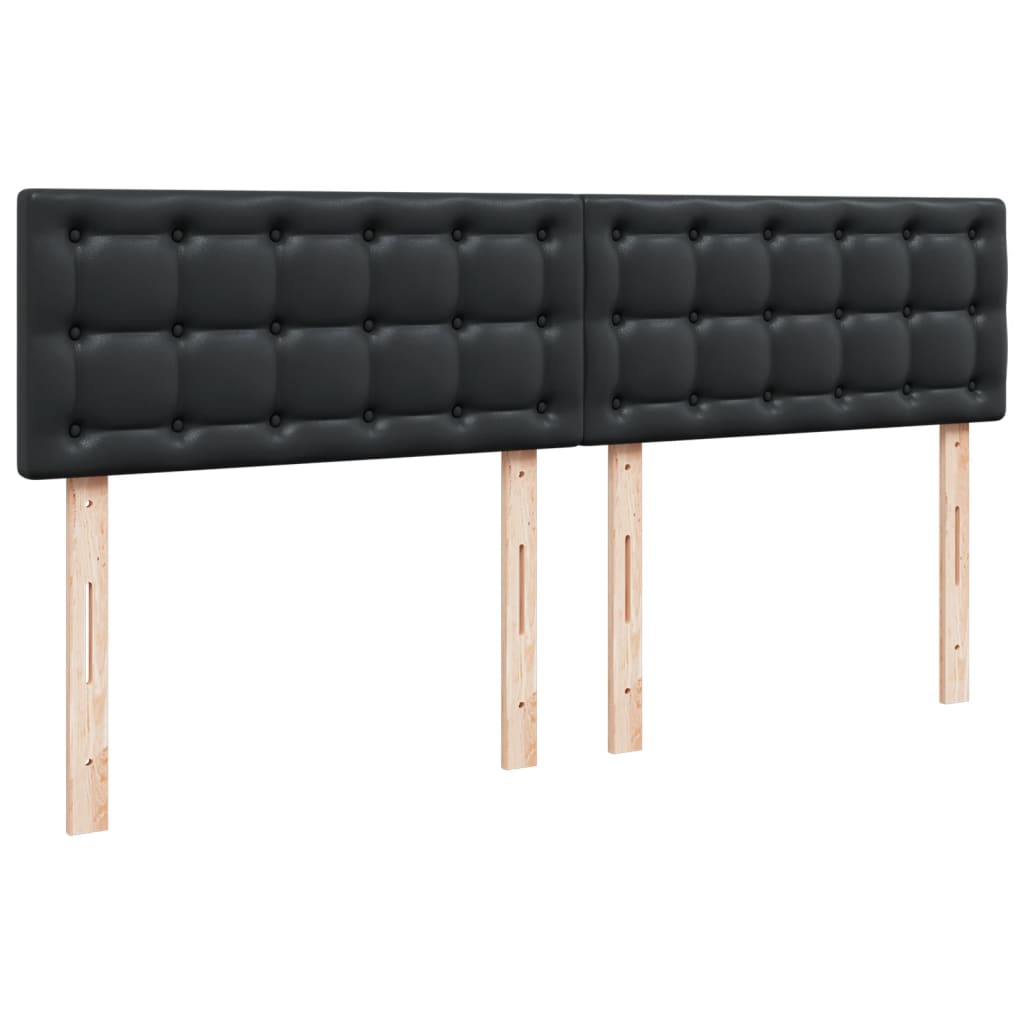 Krevet s oprugama i madracem crni 180 x 200 cm od umjetne kože