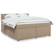 Krevet box spring s madracem cappuccino 180x200 cm umjetna koža