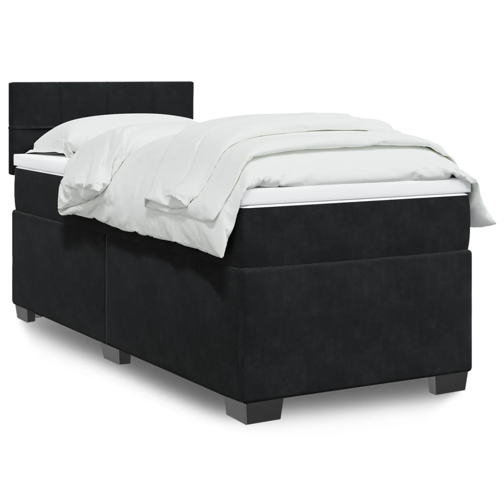 Box spring krevet s madracem baršunasti