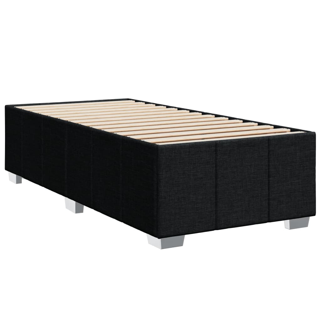 Box spring krevet s madracem crni 80 x 200 cm od tkanine