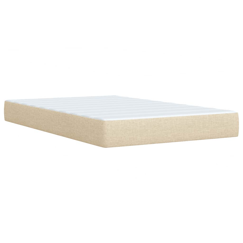 Krevet box spring s madracem krem 120 x 190 cm od tkanine