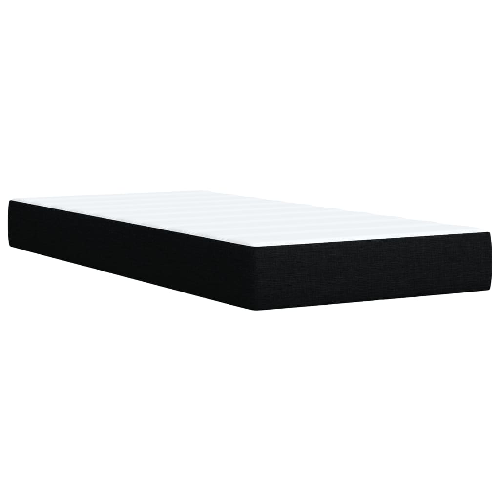 Box spring krevet s madracem crni 80 x 200 cm od tkanine