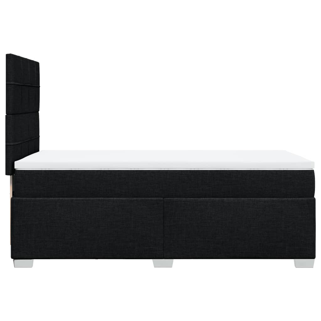Box spring krevet s madracem crni 80 x 200 cm od tkanine