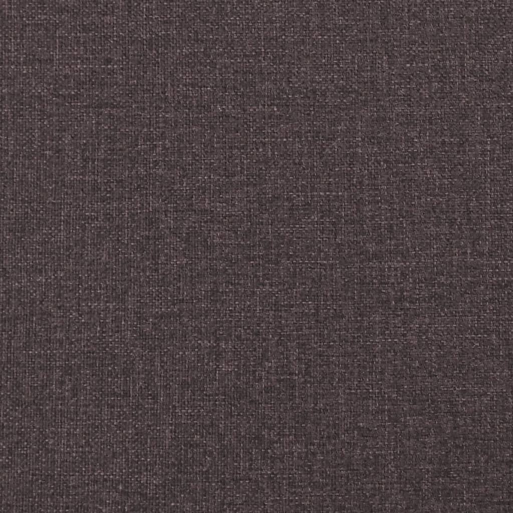 Krevet box spring s madracem tamnosmeđi 120 x 190 cm od tkanine