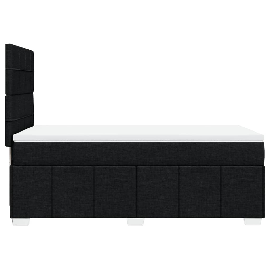 Box spring krevet s madracem crni 80 x 200 cm od tkanine