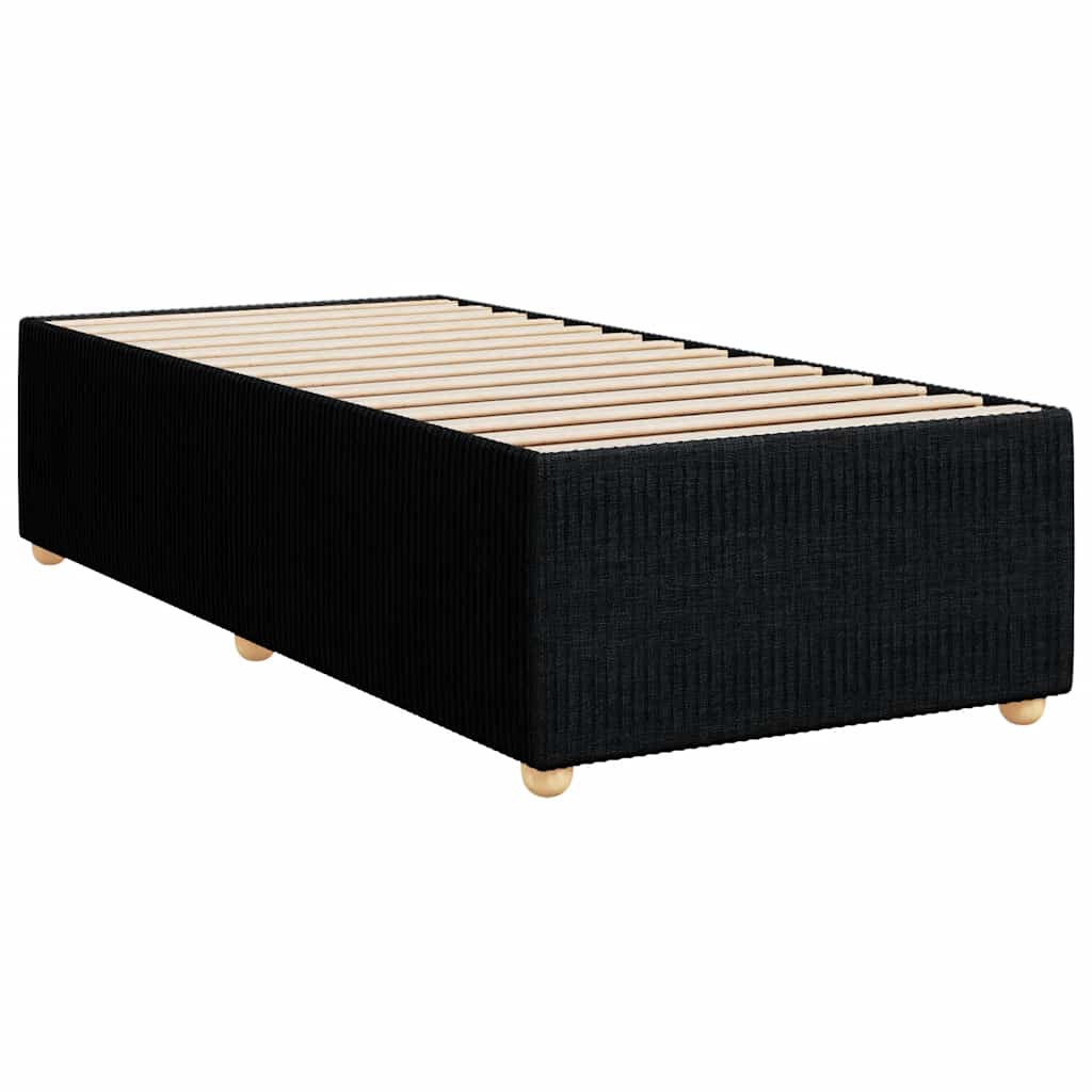 Box spring krevet s madracem crni 80 x 200 cm od tkanine