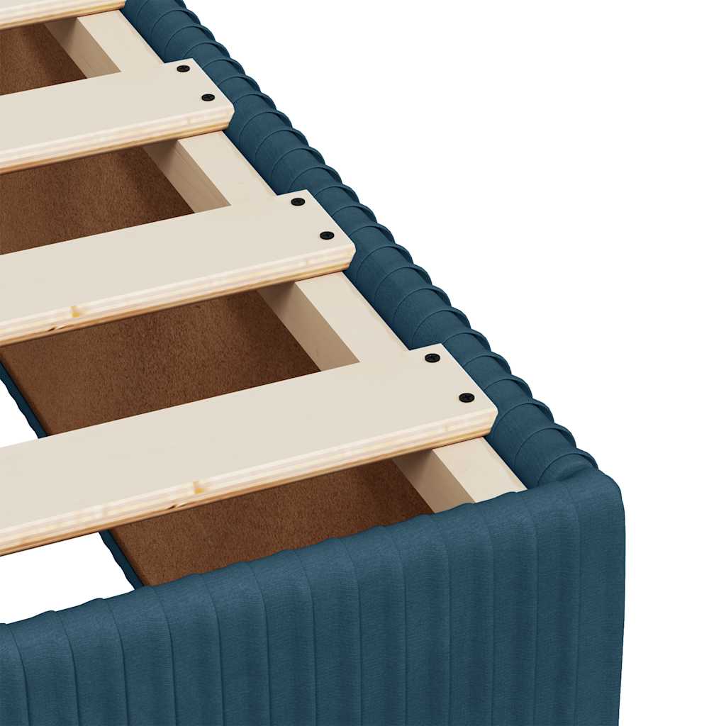 Box spring krevet s madracem tamnoplavi 80 x 200 cm baršunasti