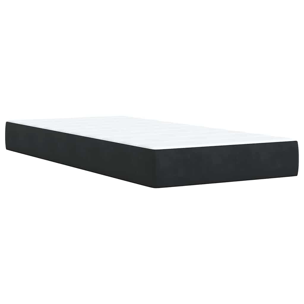 Box spring krevet s madracem crni 90x190 cm baršunasti