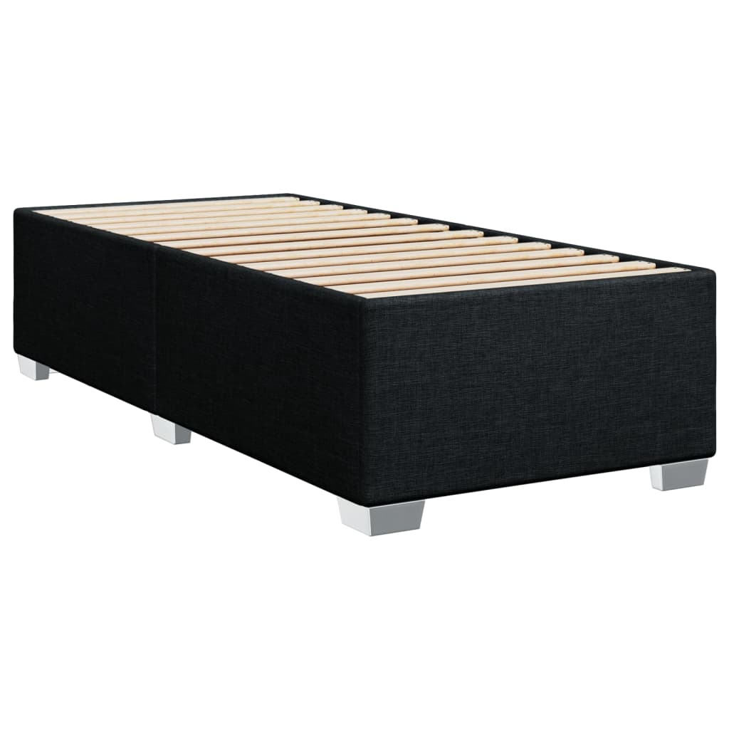 Box spring krevet s madracem crni 80 x 200 cm od tkanine