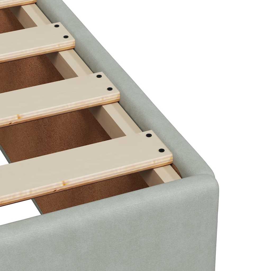 Box spring krevet s madracem svjetlosivi 80 x 200 cm baršunasti