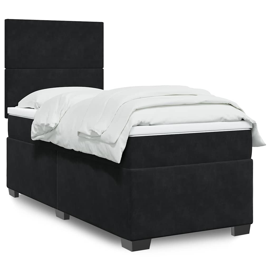 Box spring krevet s madracem baršunasti