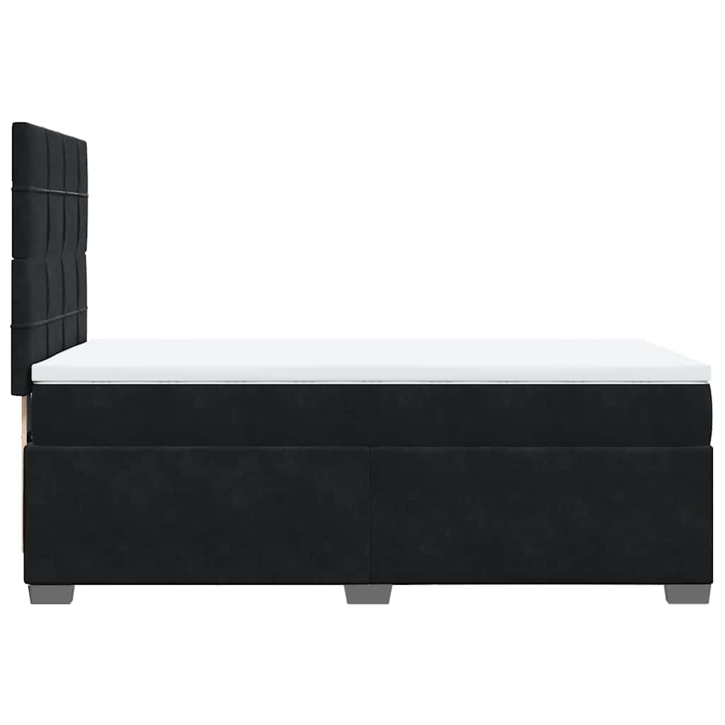 Box spring krevet s madracem crni 90x190 cm baršunasti