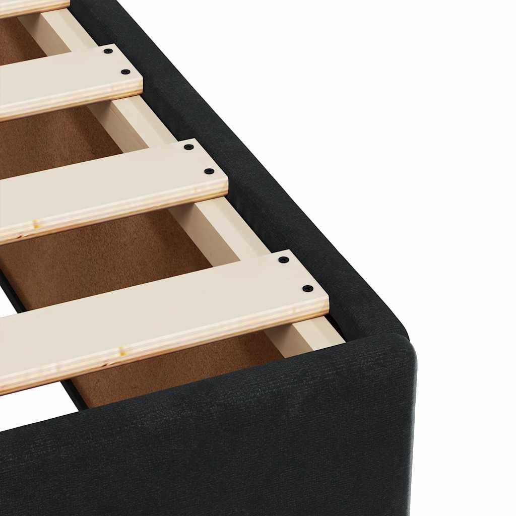 Box spring krevet s madracem crni 90x190 cm baršunasti
