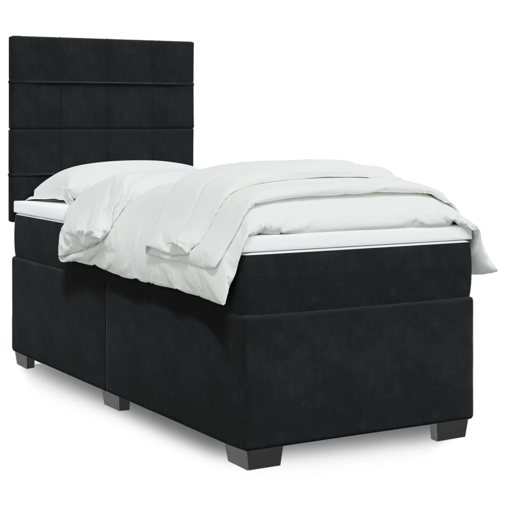 Box spring krevet s madracem baršunasti