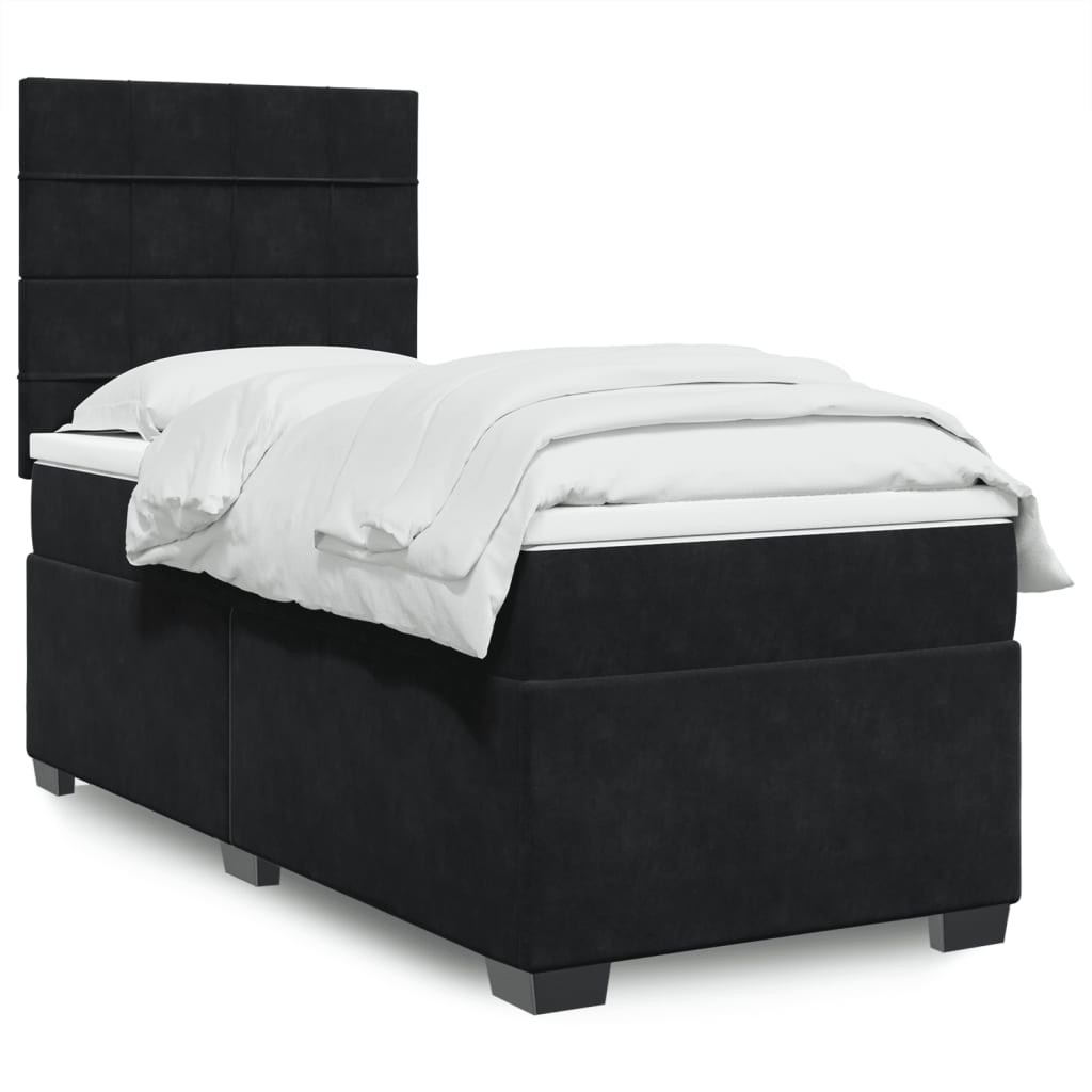 Box spring krevet s madracem baršunasti