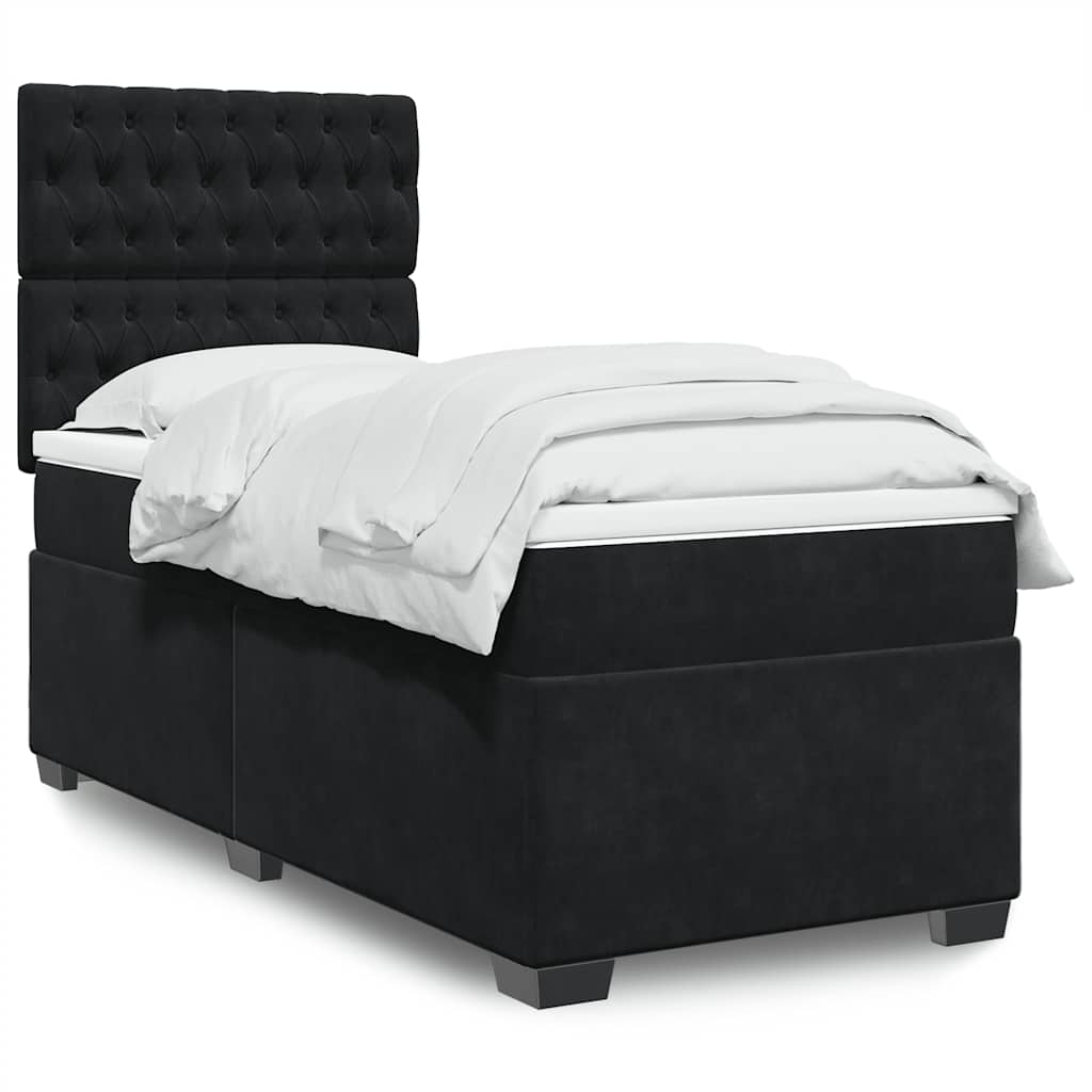 Box spring krevet s madracem baršunasti