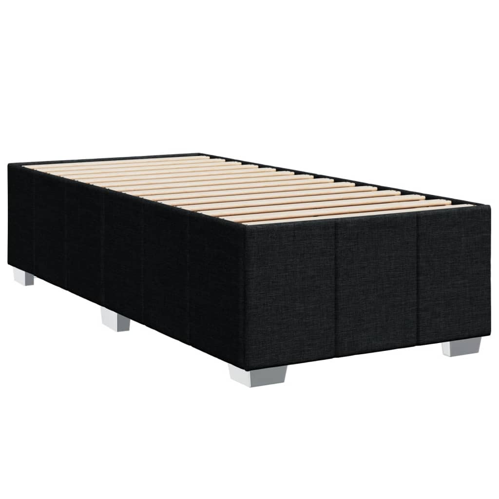 Box spring krevet s madracem crni 80 x 200 cm od tkanine