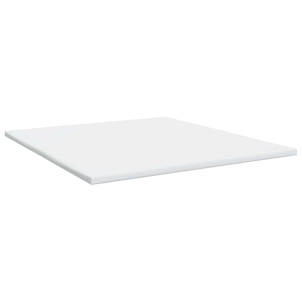 Krevet s oprugama i madracem krem 200 x 200 cm od tkanine