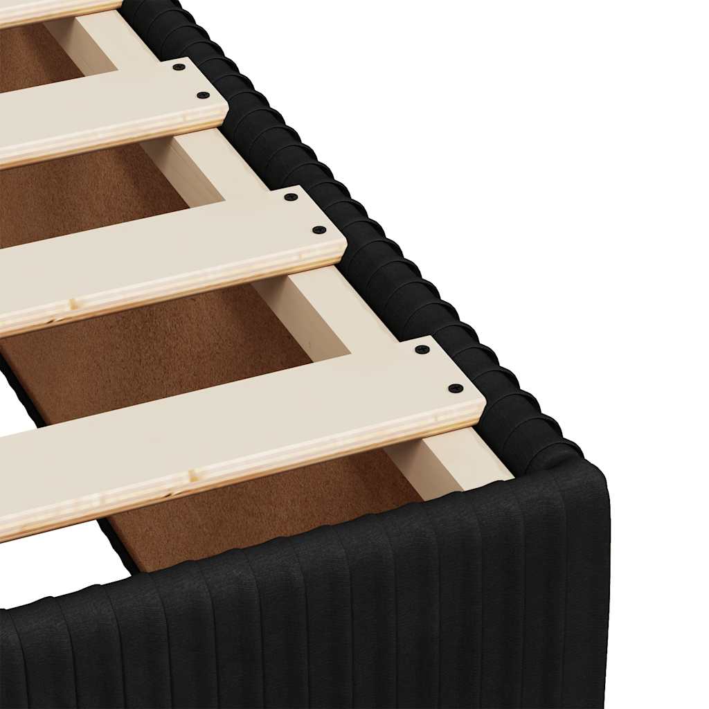 Box spring krevet s madracem crni 100x200 cm baršunasti