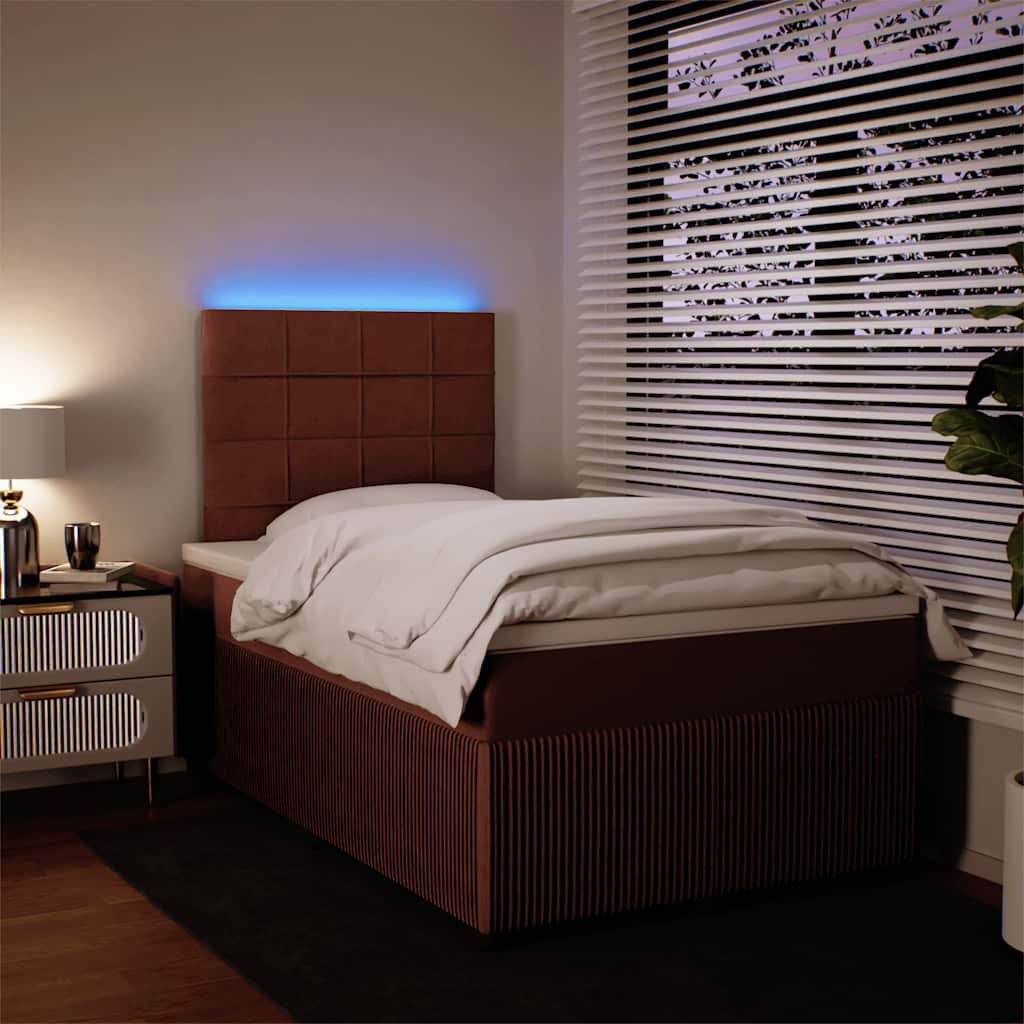 Box spring krevet s madracem ružičasti 120 x 200 cm baršunasti